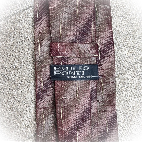 😎Very Handsome Vintage Emilio Ponti Mens Tie😎 - Picture 5 of 12